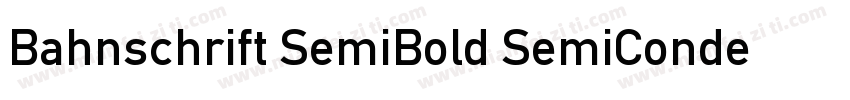Bahnschrift SemiBold SemiCondensed字体转换